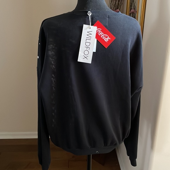 Wildfox Coca-Cola Bears Fifi Jet Black Sweatshirt - Picture 2 of 9